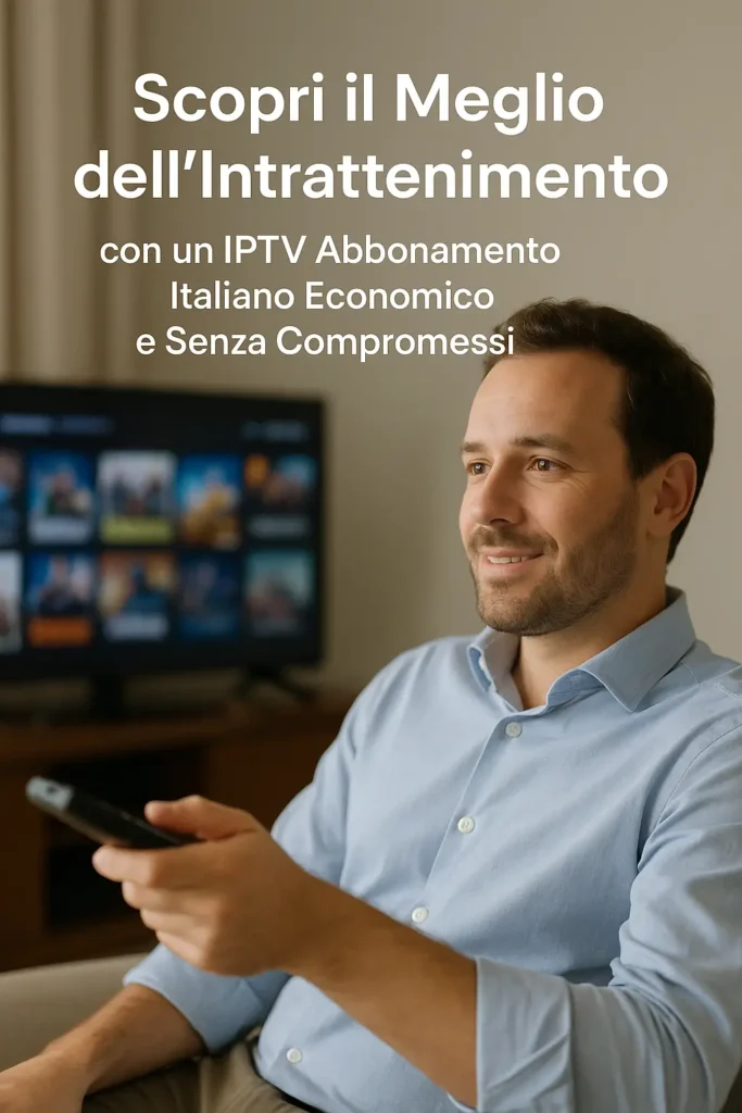 Scopri il Meglio dell’Intrattenimento con un IPTV Abbonamento Italiano Economico e Senza Compromessi