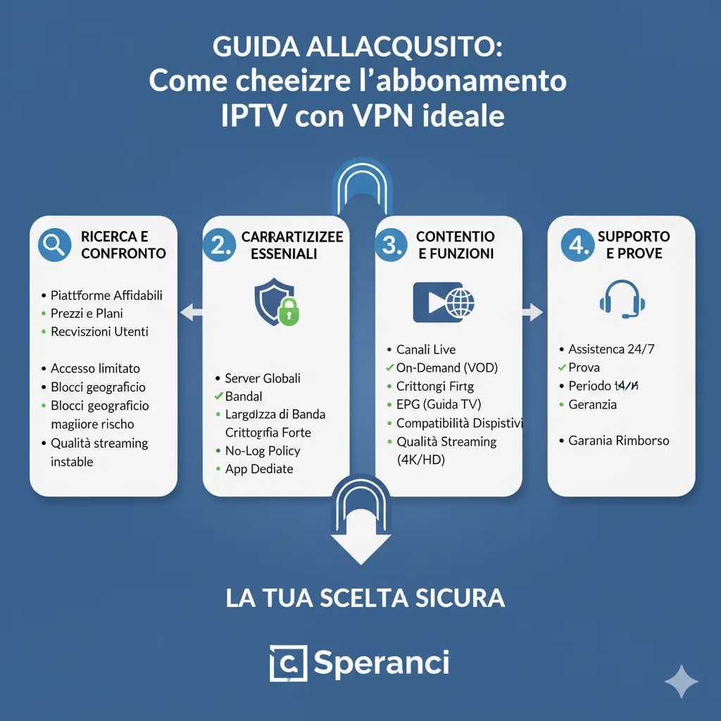Abbonamento IPTV con VPN per streaming sicuro, stabile e senza limiti