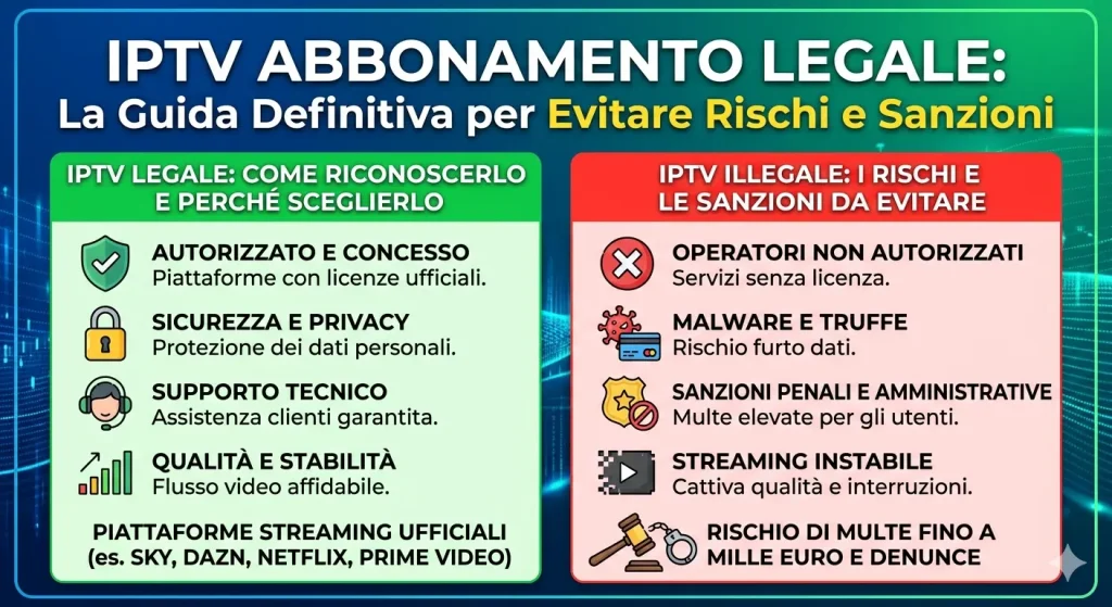 IPTV Abbonamento Legale: La Guida Definitiva per Evitare Rischi e Sanzioni